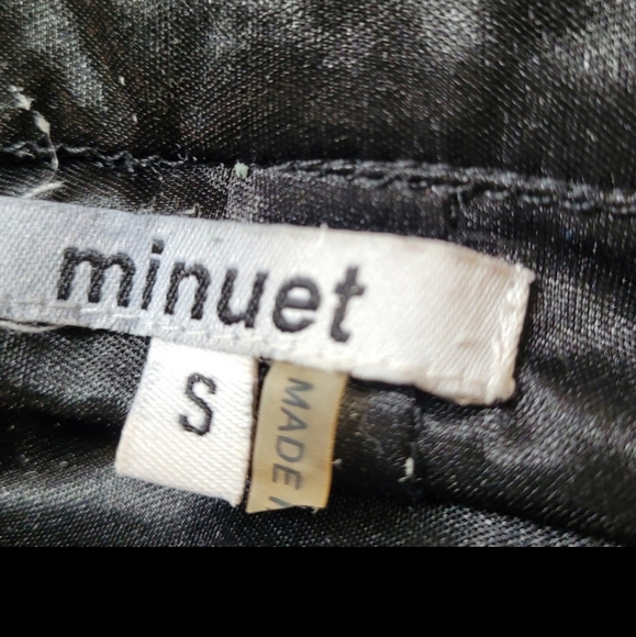 Formal Gown event Dress Women Size Sm. BLACK rhinestone halter straps by MINUET - Picture 3 of 12